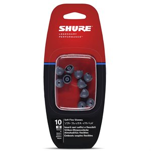 SHURE EASFX1-10M MEDIUM EMBOUT SOFT FLEX 5 PAIRES (GRIS)