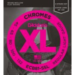 D'ADDARIO ECB81-5SL CHROMES BASS 5 STRING, LIGHT, 45-132, SUPER LONG SCALE