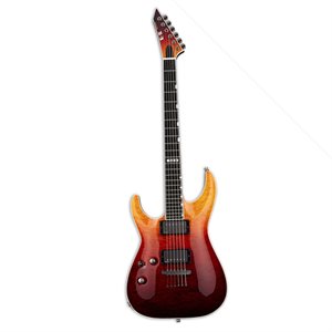 ESP E-II HORIZON NT II TE AMBER FADE GAUCHÈRE AVEC ÉTUI RIGIDE