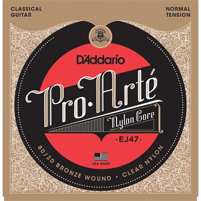 D'ADDARIO EJ47 80/20 BRONZE PRO-ARTÉ NYLON, NORMAL TENSION