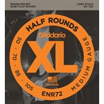 D'ADDARIO ENR72 HALF ROUNDS BASS, MEDIUM, 50-105, LONG SCALE