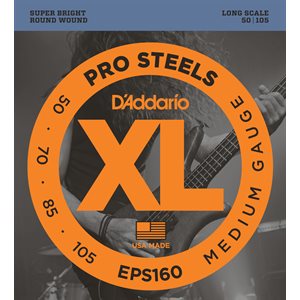 D'ADDARIO EPS160 PROSTEELS BASS, MEDIUM, 50-105, LONG SCALE