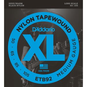 D'ADDARIO ETB92 TAPEWOUND BASS, MEDIUM, 50-105, LONG SCALE
