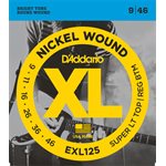 D'ADDARIO EXL125 NICKEL WOUND, SUPER LIGHT TOP/ REGULAR BOTTOM, 09-46