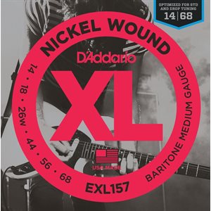 D'ADDARIO EXL157 NICKEL WOUND, BARITONE MEDIUM, 14-68