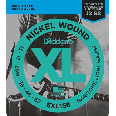 D'ADDARIO EXL158 NICKEL WOUND, BARITONE LIGHT, 13-62 D'ADDARIO EXL158 NICKEL WOUND, BARITONE LIGHT, 13-62