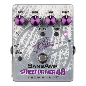 TECH 21 FRANK BELLO SIGNATURE SANSAMP STREET DRIVER 48 PÉDALE PREAMP POUR BASSE
