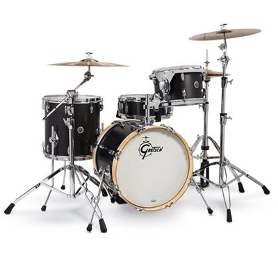 GRETSCH BROOKLYN GB-M264-SBM 4 MORCEAUX SHELL PACK SATIN BLACK METALLIC GRETSCH BROOKLYN GB-M264-SBM 4 MORCEAUX SHELL PACK SATIN BLACK METALLIC