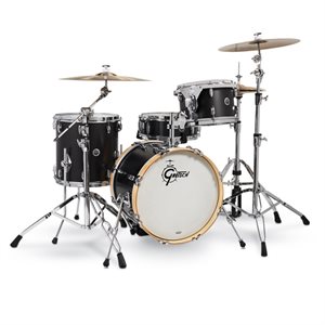 GRETSCH BROOKLYN GB-R464-SBM 4 MORCEAUX SHELL PACK SATIN BLACK METALLIC