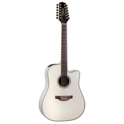 TAKAMINE DREAD 12 SPRUCE TOP MAPLE BACK PEARL WHITE TAKAMINE DREAD 12 SPRUCE TOP MAPLE BACK PEARL WHITE