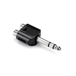 HOSA GPR-484 ADAPTER DUAL RCA TO 1/4 IN TRS