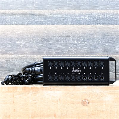 DIGIFLEX HE16-4X-75 CABLE SNAKE 75 FOOT 16/4 CHANNEL SNAKE WITH XLR RETURNS DIGIFLEX HE16-4X-75 CABLE SNAKE 75 FOOT 16/4 CHANNEL SNAKE WITH XLR RETURNS