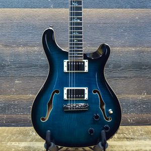 PRS SE HOLLOWBODY II PIEZO FULLY-HOLLOW PEACOCK BLUE BURST GUITARE ÉLECTRIQUE AVEC ÉTUI RIGIDE #D04131