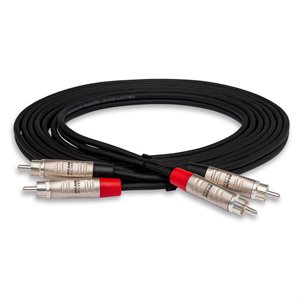HOSA HRR-003X2 PRO STEREO INTERCONNECT DUAL REAN RCA, 3 PIEDS