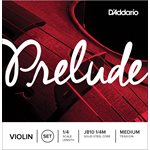 D'ADDARIO PRELUDE VIOLIN STRING SET, 1/4 SCALE, MEDIUM TENSION