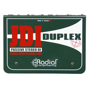 RADIAL ENGINEERING JDI DUPLEX PREMIUM STEREO PASSIVE DI R800 1020 00