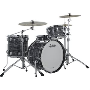 LUDWIG CLASSIC OAK FAB 3 MORCEAUX SHELL PACK VINTAGE BLACK OYSTER 14X22 9X13 16X16