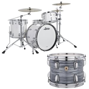 LUDWIG CLASSIC OAK FAB 3 MORCEAUX SHELL PACK VINTAGE BLUE OYSTER 14X22 9X13 16X16