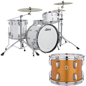 LUDWIG CLASSIC OAK FAB 3 MORCEAUX SHELL PACK GOLD SPARKLE 14X22 9X13 16X16