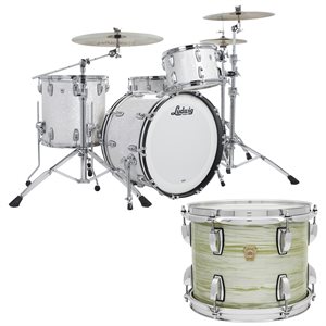 LUDWIG CLASSIC OAK FAB 3 MORCEAUX SHELL PACK OLIVE OYSTER 14X22 9X13 16X16
