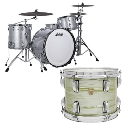 LUDWIG CLASSIC OAK PRO BEAT 3 MORCEAUX SHELL PACK OLIVE OYSTER 14X24 9X13 16X16