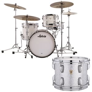 LUDWIG CLASSIC MAPLE DOWNBEAT 3PCS SHELL PACK SILVER SPARKLE 14X20 8X12 14X14