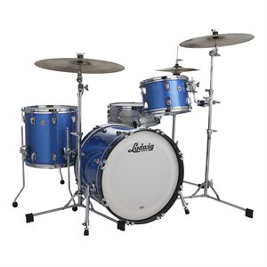 LUDWIG CLASSIC MAPLE DOWNBEAT 3 MORCEAUX SHELL PACK BLUE SPARKLE 14X20 8X12 14X14