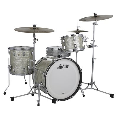 LUDWIG CLASSIC MAPLE DOWNBEAT 3PCS SHELL PACK OLIVE PEARL 14X20 8X12 14X14