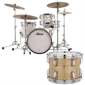 LUDWIG CLASSIC MAPLE DOWNBEAT 3 MORCEAUX SHELL PACK AGED ONYX PEARL 14X20 8X12 14X14