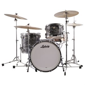 LUDWIG CLASSIC MAPLE FAB 3 MORCEAUX SHELL PACK 3 MORCEAUX VINTAGE BLACK OYSTER