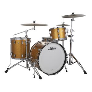 LUDWIG CLASSIC MAPLE FAB 3 MORCEAUX SHELL PACK GOLD SPARKLE 14X22 9X13 16X16