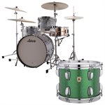 LUDWIG CLASSIC MAPLE FAB 3 MORCEAUX SHELL PACK GREEN SPARKLE 14X22 9X13 16X16