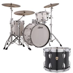 LUDWIG CLASSIC MAPLE PRO BEAT 3 MORCEAUX SHELL PACK BLACK SPARKLE 14X24 9X13 16X16