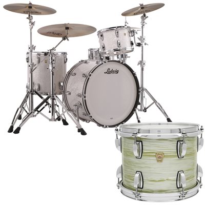 LUDWIG CLASSIC MAPLE PRO BEAT 3PCS SHELL PACK OLIVE OYSTER 14X24 9X13 16X16 LUDWIG CLASSIC MAPLE PRO BEAT 3PCS SHELL PACK OLIVE OYSTER 14X24 9X13 16X16