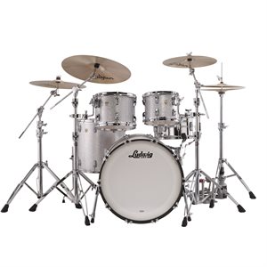 LUDWIG CLASSIC MAPLE MOD 4 MORCEAUX SHELL PACK SILVER SPARKLE 18X22 8X10 9X12 16X16