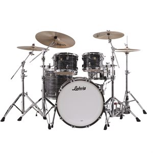 LUDWIG CLASSIC MAPLE MOD 4 MORCEAUX SHELL PACK VINTAGE BLACK OYSTER 18X22 8X10 9X12 16X16