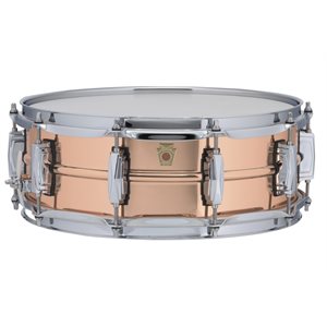 LUDWIG COPPER PHONIC 5X14 POLISHED SHELL IMPERIAL LUGS