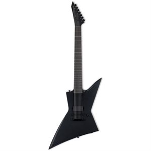 ESP LTD EX-7 BARITONE BLACK METAL BLK SATIN