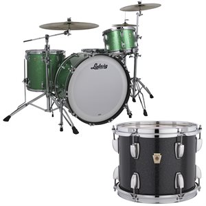 LUDWIG LEGACY MAHOGANY PRO BEAT 3PCS SHELL PACK BLACK SPARKLE 14X24 9X13 16X16