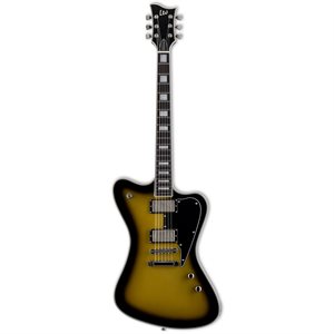 ESP LTD SPARROWHAWK VINTAGE SILVER SUNBURST W/CASE