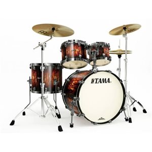 TAMA STARCLASSIC MAPLE LCQ 4 MORCEAUX SHELL PACK SBN/HW COLOR MBB MA42TZUS-MBB 22-10-12-16