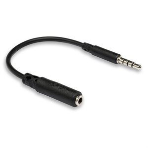 HOSA MHE-158 HEADPHONE ADAPTER 3.5 MM TRRS À SLIM 3.5 MM TRRS