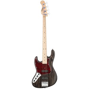 SADOWSKY METROLINE 21-FRET VINTAGE J/J BASS, SWAMP ASH BODY, 4 CORDES GAUCHÈRE - NIRVANA BLACK TRANSPARENT SATIN