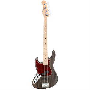 SADOWSKY METROLINE 21-FRET VINTAGE P/J BASS, SWAMP ASH BODY, 4 CORDES GAUCHÈRE - NIRVANA BLACK TRANSPARENT SATIN