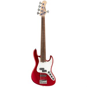 SADOWSKY METROLINE 21-FRET VINTAGE P/J BASS, RED ALDER BODY, 5 CORDES - SOLID CANDY APPLE RED METALLIC HIGH POLISH