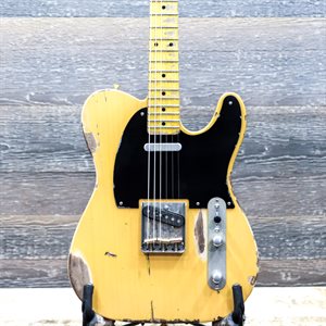 NASH GUITARS T52 BUTTERSCOTCH BLONDE HEAVY AGING FINISH ELECTRIC GUITAR AVEC ÉTUI RIGIDE