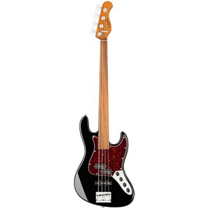 SADOWSKY METROEXPRESS 21-FRET HYBRID P/J BASS 4 CORDES FRETLESS SOLID BLACK HIGH POLISH