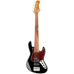 SADOWSKY METROEXPRESS 21-FRET HYBRID P/J BASS 5 CORDES FRETLESS SOLID BLACK HIGH POLISH