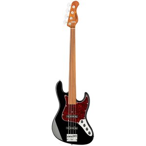 SADOWSKY METROEXPRESS 21-FRET VINTAGE J/J BASS 4 CORDES FRETLESS SOLID BLACK HIGH POLISH