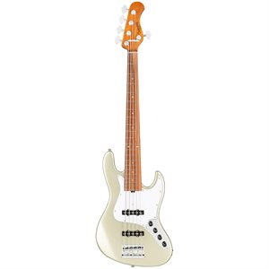 SADOWSKY METROEXPRESS 21-FRET VINTAGE J/J BASS 5 CORDES SOLID CHAMPAGNE METALLIC HIGH POLISH